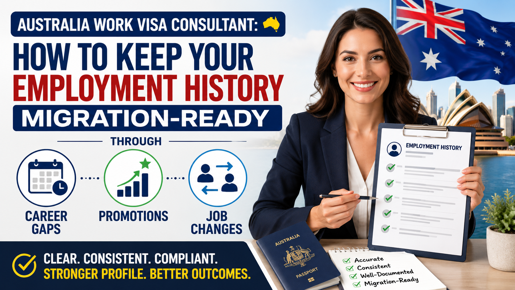 Australia Work Visa Consultant providing employment history guidance