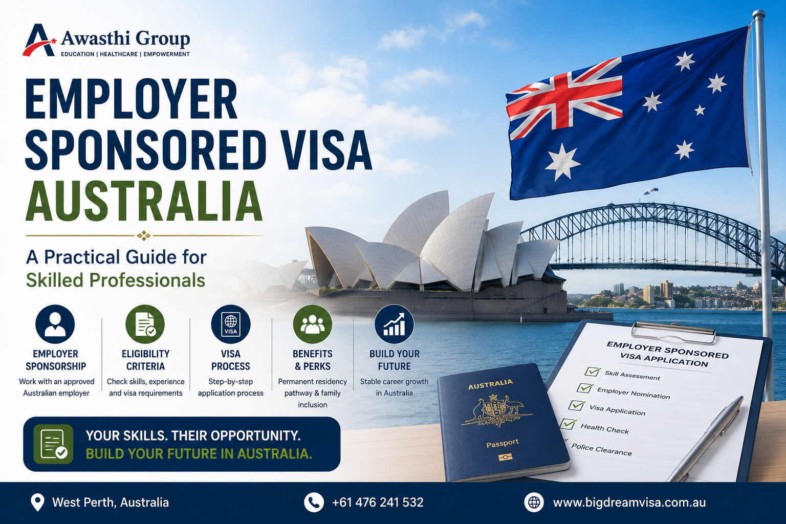 Employer sponsored visa Australia guidance for skilled professionals