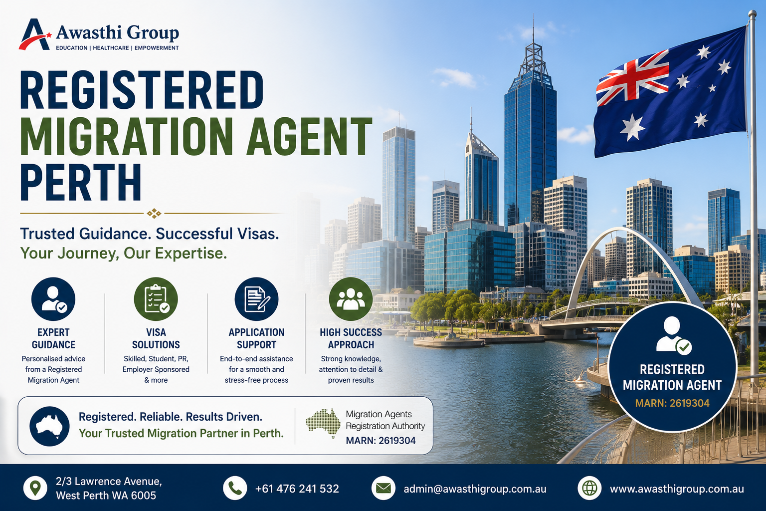 Registered migration agent in Perth providing professional visa advice
