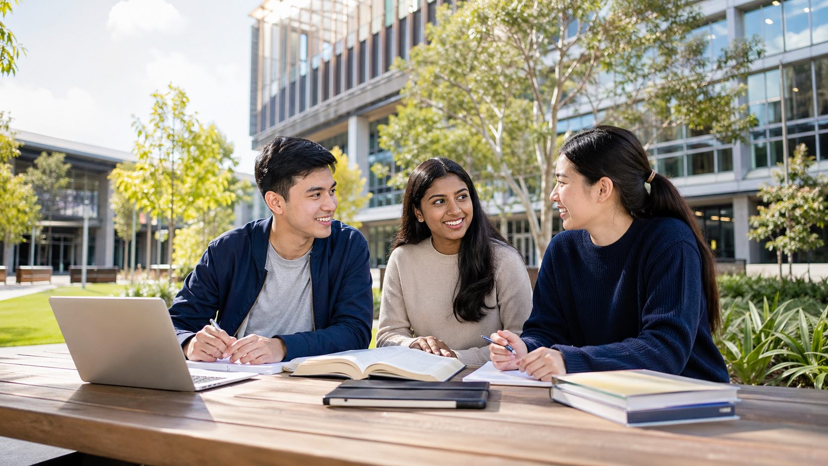 International students planning education pathways in Australia