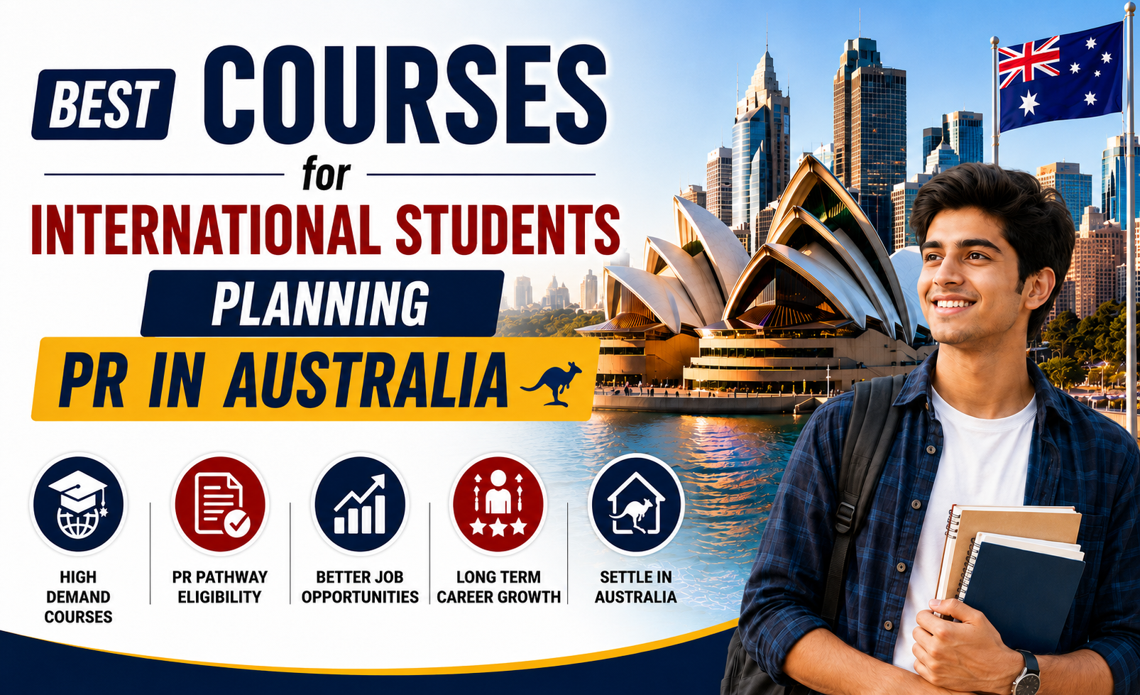 Best courses for international students planning PR in Australia