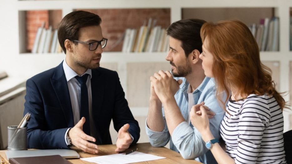 Big Dream Education & Visa Services migration consultation with a family in an Australian office