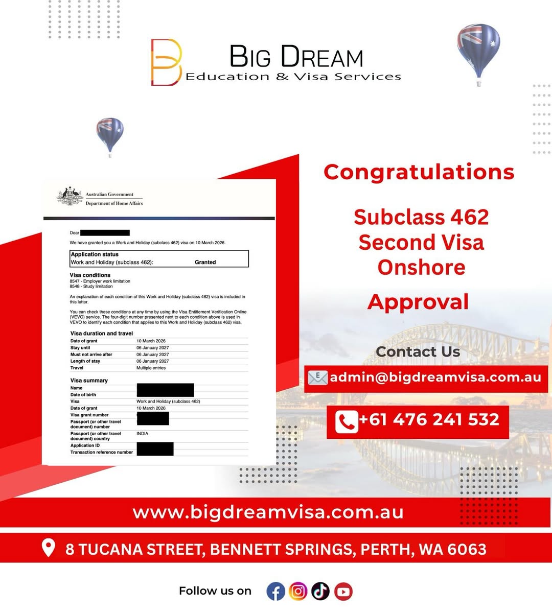 Migration consultation visual for Big Dream Education & Visa Services